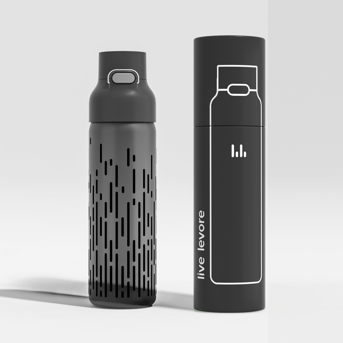 Tritan Travel Bottle 750mL - Smoky Black